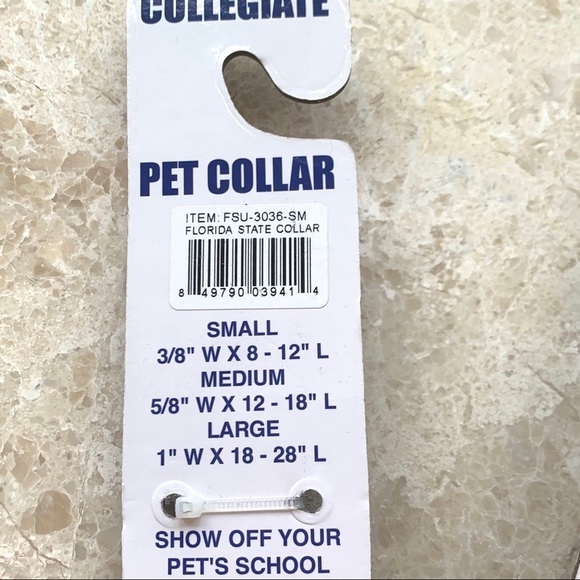Florida State FSU Small Dog Collar & Leash - Picture 4 of 5